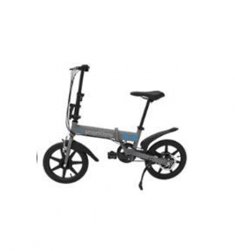 Elektrofahrräder : SMARTGYRO EBIKE Silver E-Bike, Klapprad, 16 Zoll Räder und ausziehbarer Lithium-Akku 4400mAh 24V (Silber) Unisex Erwachsene