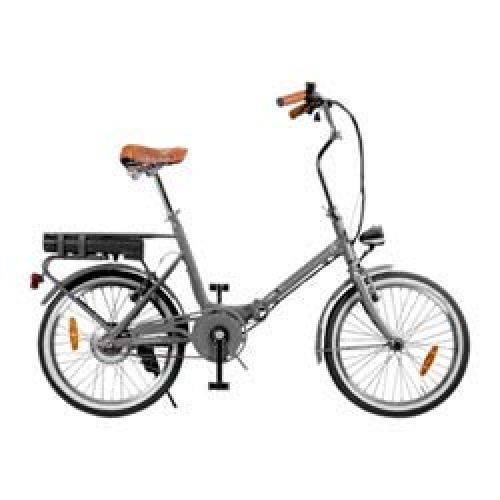 Elektrofahrräder : Smartway F3-LG4S2-G Klappräder 20 Zoll aus Stahl, grau