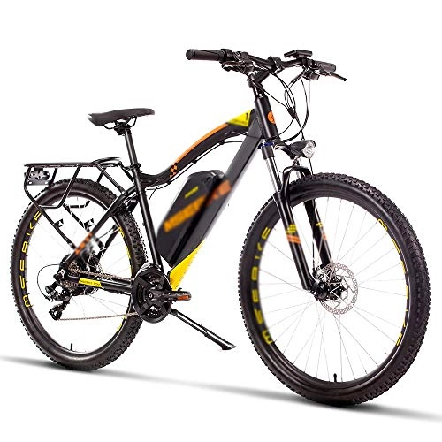 Elektrofahrräder : SXC 27, 5 Zoll E-Bike Mountainbike, 48V400W Hochgeschwindigkeits-Exportmotor mit Heckantrieb, 48V13AH 624W Lithiumbatterie, Federgabel aus Aluminiumlegierung
