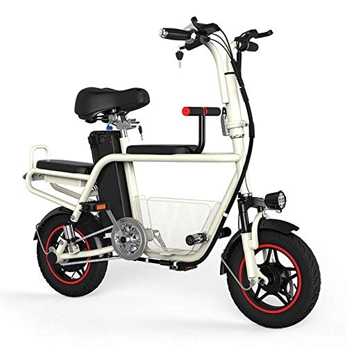 Elektrofahrräder : T.Y Elektroauto Mini Folding Electric Fahrrad Lithium Kleine Reise Eltern-Kind-Elektroroller 48V