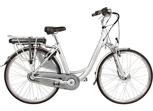 Elektrofahrräder : Talent Citybike Tiefeinsteiger Ebike Elektrofahrrad 28 Zoll (Grau, 460mm)