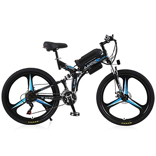 Elektrofahrräder : TAOCI Elektrofahrrad 36V Klappbares elektrisches Mountainbike für Erwachsene, 26 Zoll Elektrofahrrad Pendler E-Bike (Black)