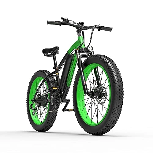 Elektrofahrräder : Teanyotink Elektrofahrrad Mountainbike, 26 Zoll E-Faltrad Elektrofahrrad, Klappbar E-Bike mit Abnehmbare 48V 13Ah Lithium-Ionen-Batterie, E Bike Klapprad Maximale Laufleistung 45-110 km(Grün)
