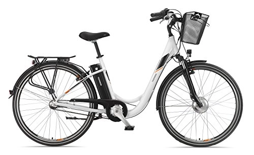 Elektrofahrräder : Telefunken E-Bike 28 Zoll Elektrofahrrad - Rcktritt & 3-Gang Shimano Nabenschaltung, Pedelec Citybike Alu mit Fahrradkorb, 250W und 10Ah, 36V Sitzrohrakku, RC746 Multitalent