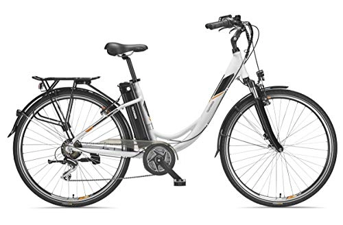 Elektrofahrräder : Telefunken E-Bike Elektrofahrrad Alu 28 Zoll mit 7-Gang Kettenschaltung, Pedelec Citybike mit Fahrradkorb, Mittelmotor 250W 10, 4Ah, 36V Sitzrohrakku, RC768 Multitalent