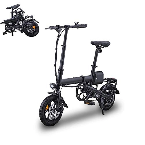 Elektrofahrräder : Ti-Fa Elektrofahrrad, Faltbares 12" E-Bike, E-Faltrad, 36V 5.2 Ah 350 W 25 km / h, Adjustment Lightweight Magnesium Alloy Frame für Reise Commuting