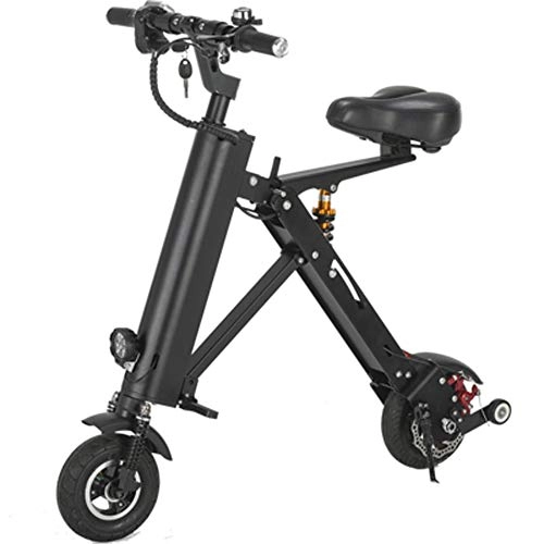 Elektrofahrräder : TINGYIN Mini Falt-Elektrofahrrad Lithium-Batterie-Fahrrad für Erwachsene Zweirädriges tragbares Hochleistungs-Reisebatterie-Auto