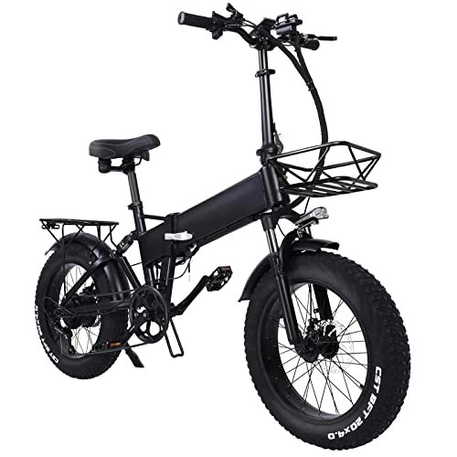 Elektrofahrräder : TODIMART E Bike Fat Reifen 20"* 4" Mit 48V 15Ah Batterie, E-Bike für Herren und Damen, Long Range 60-80KM City Elektrofahrrad