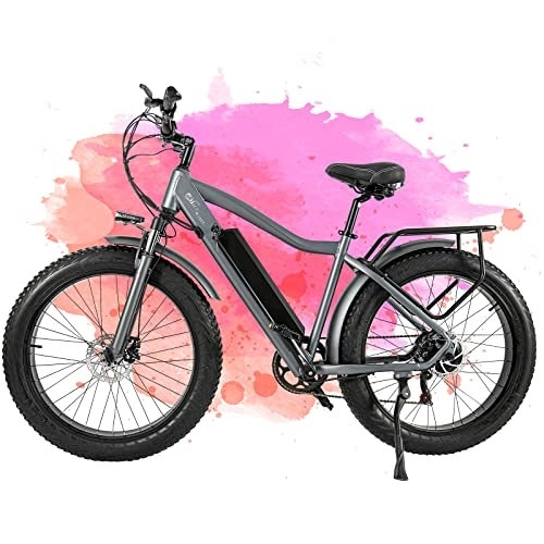 Elektrofahrräder : TODIMART E-Bike Mountainbike Erwachsenen Elektrofahrrad Mit Großen Reifen 26 * 4.0, Starke Leistung Motor Batterie 48V, 17Ah