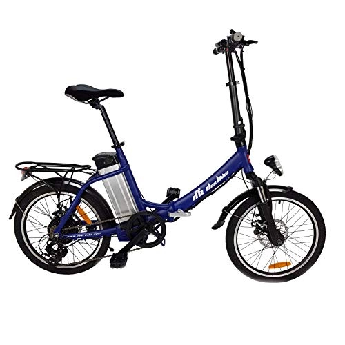 Elektrofahrräder : Tooco Das.Bike ALU Elektrofahrrad 20" E-Bike Klapprad Faltrad Elektro Fahrrad 20 Zoll E Bike (Dunkelblau)