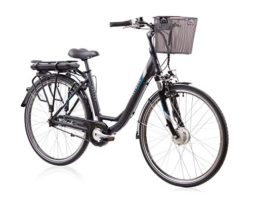 Elektrofahrräder : TRETWERK Carina 28 Zoll Damen City E-Bike – Elektrofahrrad für Frauen mit 7 Gang Shimano Nexus Nabenschaltung – Pedelec mit Vorderradmotor 250W, 36V