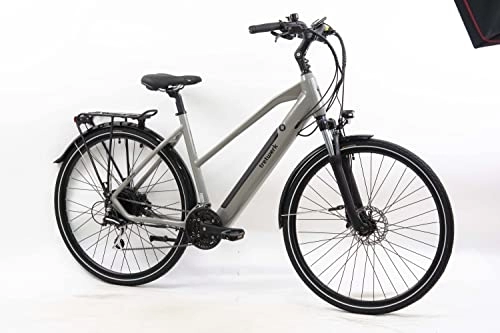 Elektrofahrräder : TRETWERK - Elektrofahrrad - Seville 5.0 - Trekking Ebike für Damen & Herren - E Bike 28 Zoll 24 Gängen (Shimano) - EBike mit Heckmotor, LED-Display & Hydraulischen Bremsen
