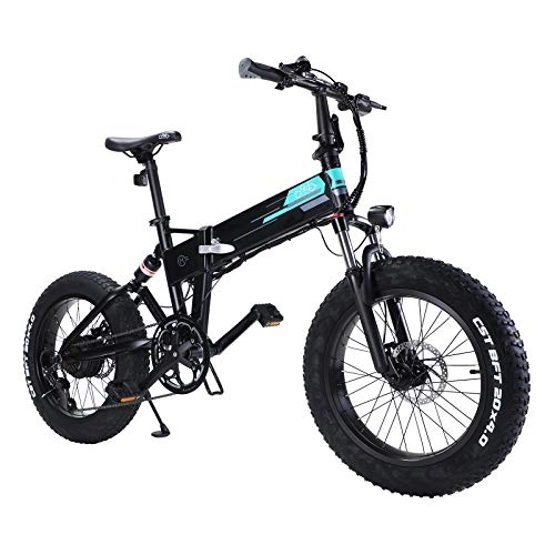 Elektrofahrräder : UBAYMAX Faltbares Elektrofahrrad E-Bike Mountainbike, 20 x 4 Zoll Fetter Reifen Pedelec Elektrisches Fahrrad 250W 36V 12, 5AH Lithium Batterie, 7-Gang Gänge Elektroroller Motor Citybike für Erwachsene