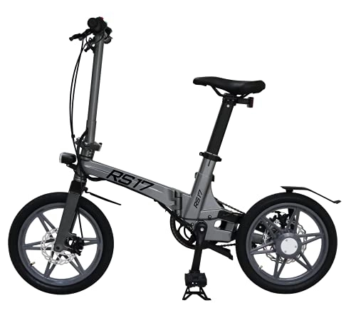 Elektrofahrräder : Ultraleichtes Elektro Faltrad RS17 | 16''E-Bike Faltrad mit Nur 12, 5kg | 250 Watt Motor und bis zu 25km / h