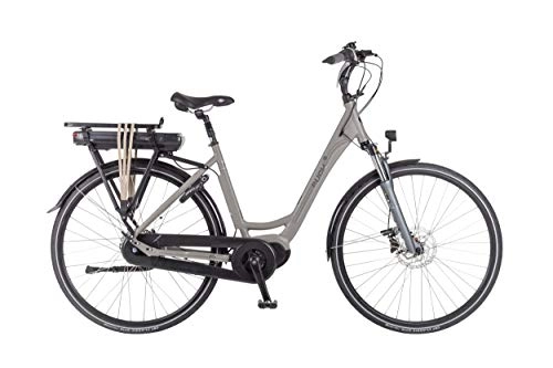 Elektrofahrräder : Unbekannt E-Ambient S 28 Zoll 45 cm Frau 7G Scheibenbremse Mattgrau