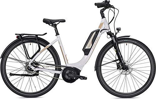 Elektrofahrräder : Unbekannt Falter E 9.0 FL 400Wh Wei E-Bike City-Fahrrad 28", Gre: 45cm (S)
