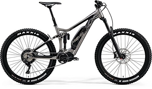 Elektrofahrräder : Unbekannt Herren E-Mountainbike Fully 27.5+ Zoll schwarz - Merida E-Bike eOne-Sixty 800 - Rock Shox Gabel, Akkukapazität 500Wh