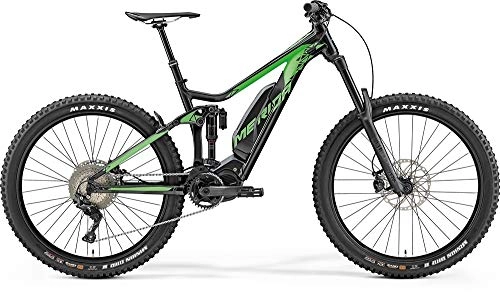 Elektrofahrräder : Unbekannt Merida eONE Sixty 900 E-Bike 500Wh E-Mountainbike Fahrrad Elektrofahrrad Silk Black / Green 2019 RH 43 cm / 27, 5 Zoll