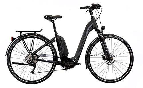 Elektrofahrräder : Unbekannt Merida Espresso City 600 EQ E-Bike 500Wh E-Trekking Black / Silver 2019 RH 49 cm / 28 Zoll