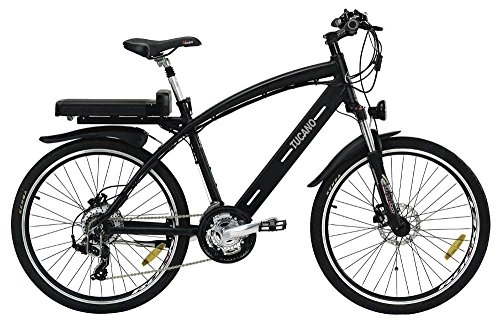 Elektrofahrräder : UOMO SPORT MTB - Mountain-Bike - 8FUN Motor Brushless 250W -36V - Rad 26 '' Doppelwand - Shimano Alivio 21 Geschwindigkeiten