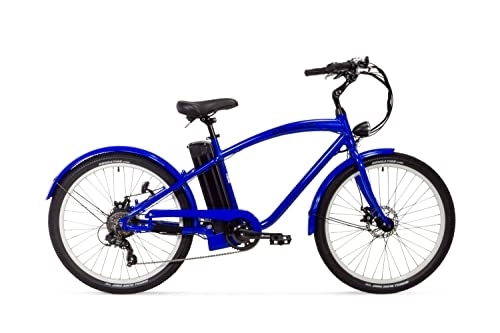 Elektrofahrräder : Varaneo E-Bike Beachcruiser Elektrofahrrad Lithium-Ionen-Akku 36V 250W 25 km / h 374 Wh Pedelec Aluminiumrahmen BVau 7 Gang Kenda Bereifung