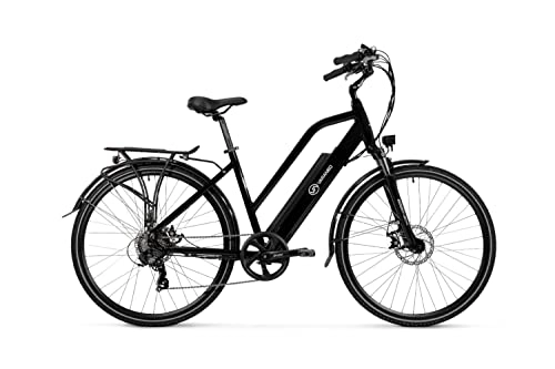 Elektrofahrräder : Varaneo E Bike Trekkingrad Damen 250W 25km / h 522Wh Schwarz Pedelec 7 Gang Alu