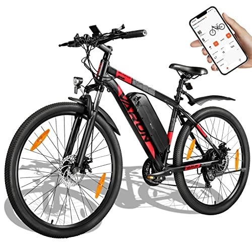 Elektrofahrräder : VARUN E Bike Damen Herren E-Mountainbike Aluminiumlegierung 27.5 Zoll Elektrofahrrad mit APP 250W 48V 13Ah Abnehmbarer Lithium-Ionen-Akku