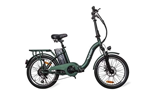 Elektrofahrräder : Velair Wave E-Bike für Erwachsene, Unisex, Grün