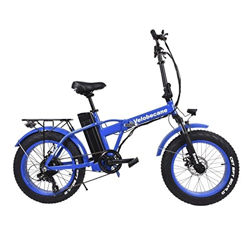 Elektrofahrräder : Velobecane Fahrrad Elektrische Snow blau