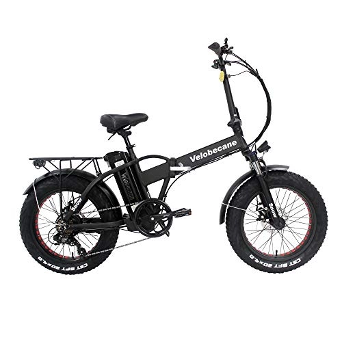 Elektrofahrräder : Velobecane Fahrrad Elektrische Snow schwarz