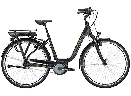 Elektrofahrräder : Victoria E-Trekking 5.10 SEC E-Bike Modell 2019, Schwarz Bosch 500Wh, Damen-Herren Rad (26 Zoll / 45cm)