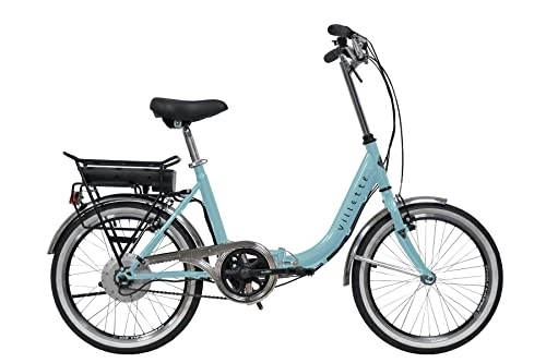 Elektrofahrräder : VILLETTE E-Bike klapprad Le Balade - 20 Zoll Elektrofahrrad - 1 Gänge e Bike - 7, 8 Ah - Damen und Herren - Blau