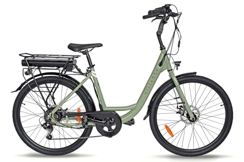 Elektrofahrräder : VILLETTE E-Bike Le Debutant Plus - 26 Zoll Elektrofahrrad - 7 Gänge e Bike - 7, 8 Ah - Herren und Damen E-Bike - Grün