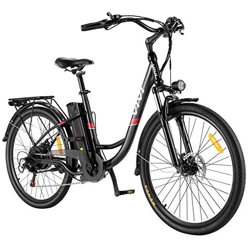 Elektrofahrräder : Vivi E-Bike Damen 26 Zoll Elektrofahrrad, 250W Pedelec Citybike Elektrisches Fahrrad Elektrofahrräder mit Abnehmbarer 36V / 48V Lithium-Ionen-Akku, Shimano 7-Gang E Bike für Erwachsene