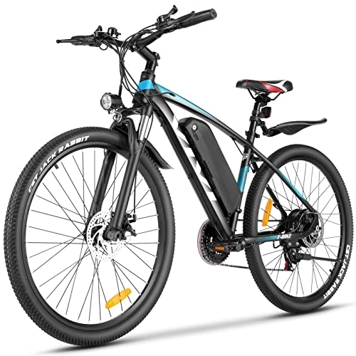Elektrofahrräder : Vivi E Bike Damen Herren 27.5 Zoll Elektrofahrrad E-Mountainbike 250W E-Bike mit Abnehmbarer 36V 10, 4Ah Akku und Shimano 21-Gang Elektrofahrrad (Blau)