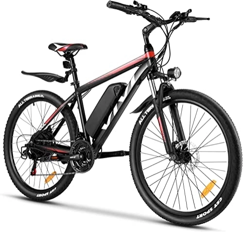 Elektrofahrräder : Vivi E Bike Elektrofahrrad E-Mountainbike 26 Zoll E-Bike Pedelec Elektrisches Fahrrad mit 374Wh Lithium-Batterie und Shimano 21 Speed