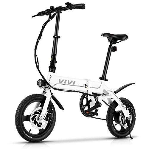 Elektrofahrräder : VIVI Elektrofahrrad 14 / 26 Zoll E-Bike Faltrad Herren Damen, Citybike Elektrofahrräder mit Herausnehmbarer 36V 7, 8Ah / 8Ah Batterie, Pedelec E Bike