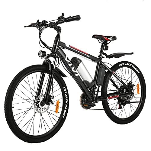 Elektrofahrräder : VIVI Elektrofahrrad Herren 26" E-Bike Mountainbike mit Abnehmbare 36V / 8Ah Batterie / 21-Gang-Getriebe