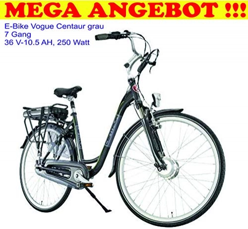 Elektrofahrräder : Vogue MEGA Angebot > Elektrofahrrad Centaur 7 Gang grau statt 1399