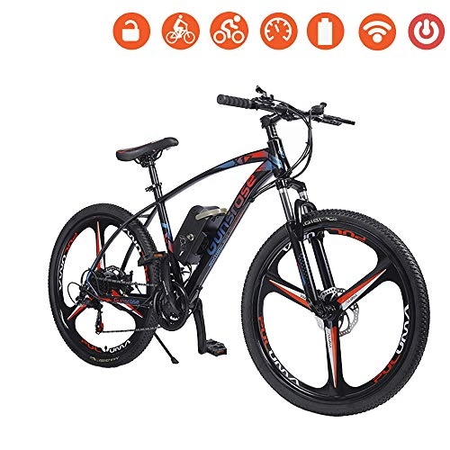 Elektrofahrräder : Wheel-hy Elektrofahrrad Faltbares Mountainbike, 26 Zoll Reifen Elektrisches Fahrrad Ebike mit 350W brstenlosem Motor und 36V 8Ah Lithium-Batterie Shimano 21 Gang