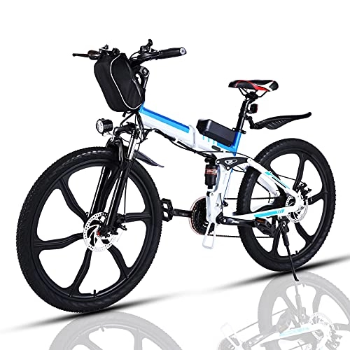 Elektrofahrräder : WIND SPEED Ebike Elektrofahrrad / E-Mountainbike, Herren, Mountainbike mit 26" Räder, 250W Motor, Abnehmbare 36V / 8Ah Batterie, Shimano 21-Gang