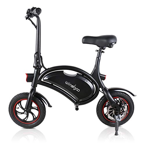 Elektrofahrräder : Windgoo E-Bike E-Roller B3 36V 6.0AH 350W schwarz tragbarer Elektroroller faltbares Elektrofahrrad