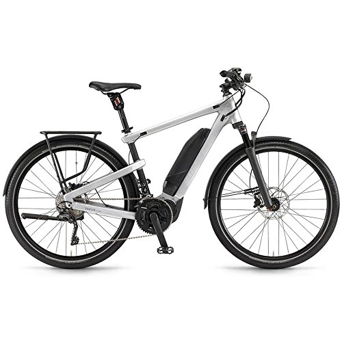 Elektrofahrräder : Winora E-Bike Yakun Tour Herren 500Wh 27, 5'' 20-G XT 17 / 18 YXC Silver / Black 43