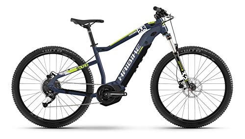 Elektrofahrräder : Winora Haibike SDURO HardNine 2.5 Yamaha Elektro Fahrrad 2021 (S / 40cm, Blau / Grau / Lime)