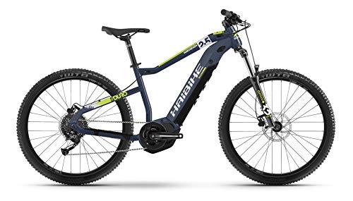 Elektrofahrräder : Winora Haibike SDURO HardSeven 2.5 Yamaha Elektro Fahrrad 2021 (XL / 52cm, Blau / Grau / Lime)