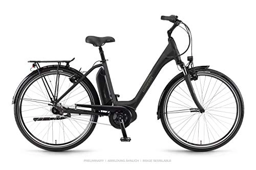 Elektrofahrräder : Winora Sima N7 300 Pedelec E-Bike Trekking Fahrrad schwarz 2019: Größe: 46cm