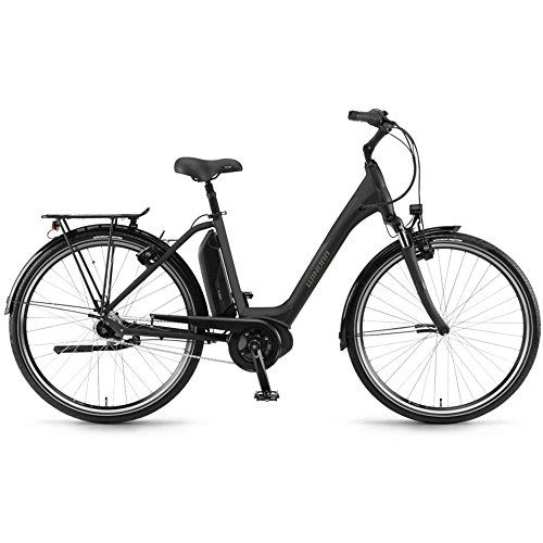 Elektrofahrräder : Winora Sima N7F 400 Pedelec E-Bike Trekking Fahrrad schwarz 2019: Größe: 46cm