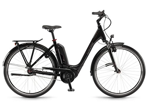 Elektrofahrräder : Winora Sima N7F Eco 400 Pedelec E-Bike Trekking Fahrrad schwarz 2019: Größe: 54cm