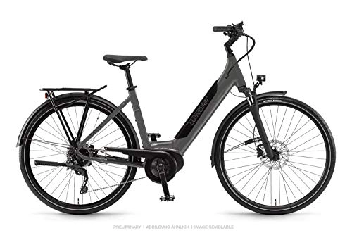 Elektrofahrräder : Winora Sinus i9 500 Unisex Pedelec E-Bike Trekking Fahrrad grau 2019: Größe: 46cm