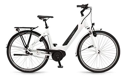 Elektrofahrräder : Winora Sinus iN8 Bosch Elektro Fahrrad 2021 (28" Einrohr 46cm, Weiß)